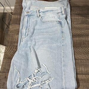 American Eagle Light Blue Distressed Jeans